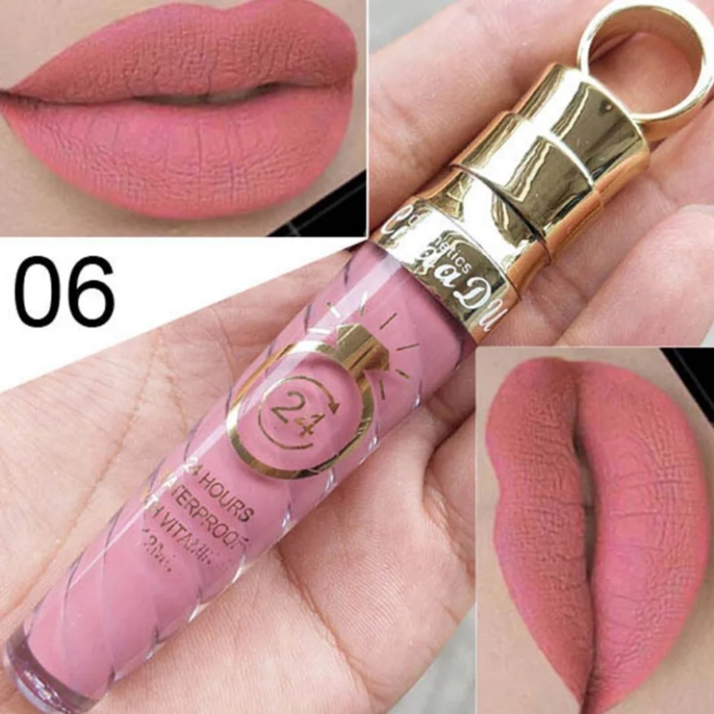 Make-up Matte Liquid Lipstick Long Lasting Waterproof Shimmer Lip Gloss Stick